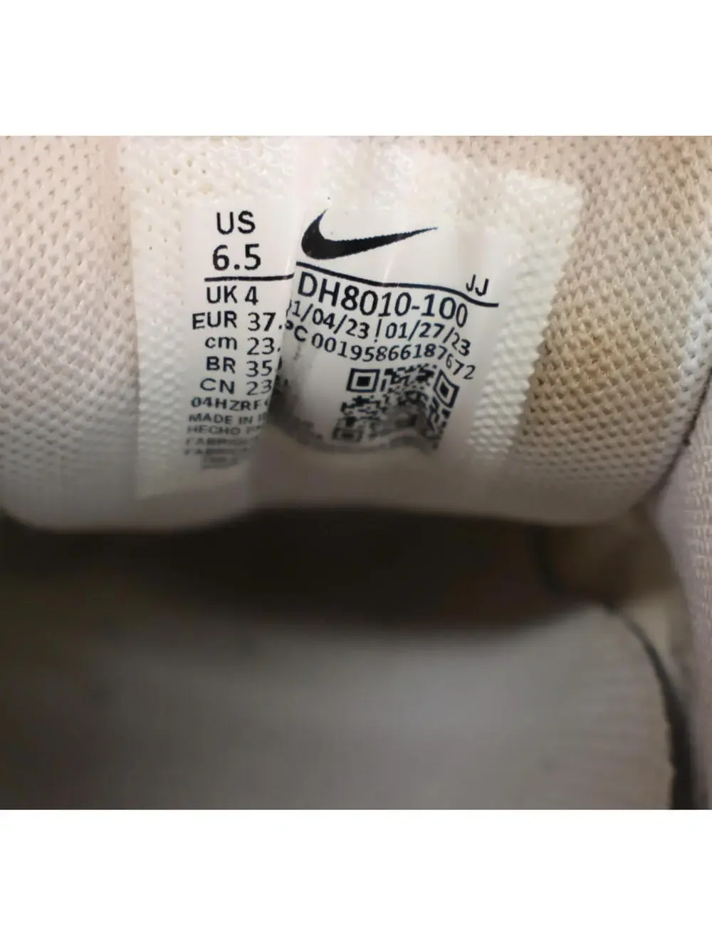 Nike Air Max 90 Women Shoes US 6.5 Triple White EUR 37.5